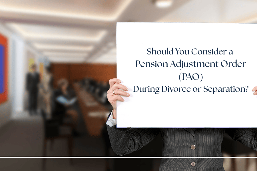 Pension Adjustment Orders During Divorce or Separation